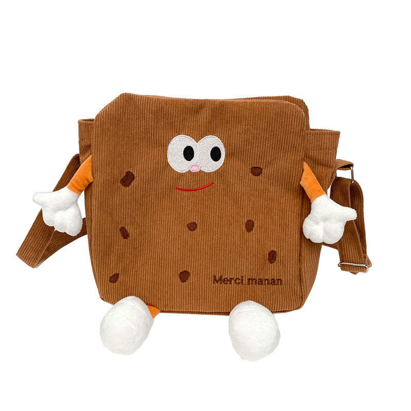 Cute Smiley Face Biscuit Style Large Capacity Everyday Bags