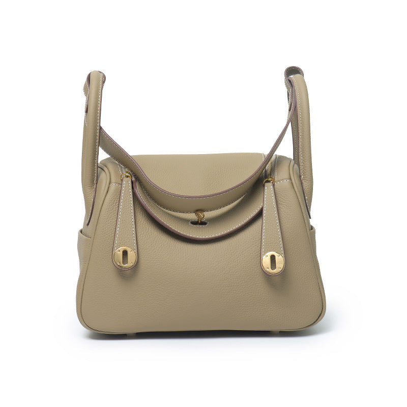 Layer Cowhide Lychee Pattern Lindy Doctor Genuine Shoulder Bags