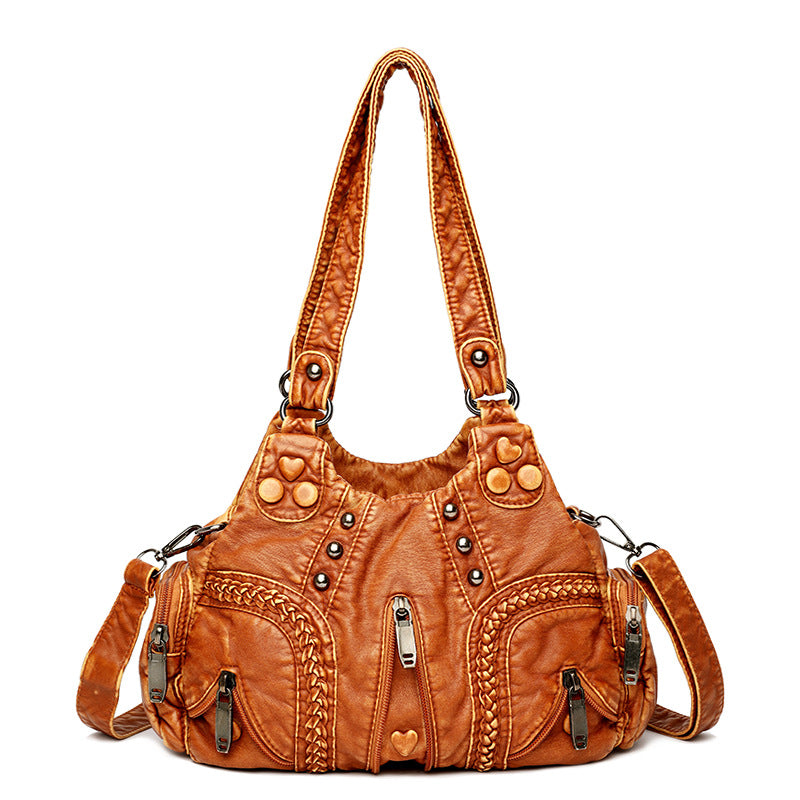 Women's Trendy Retro Fashionable Large Capacity Shoulder Bags