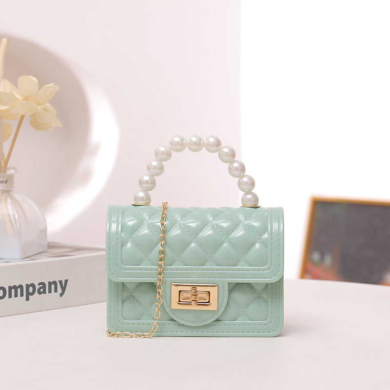Color Pearl Clutch Mini Silicone Gel Shoulder Bags