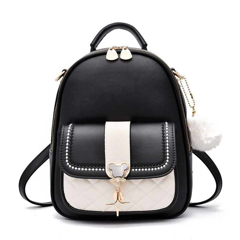 Women's Fashion Color Matching Large Capacity Backpacks