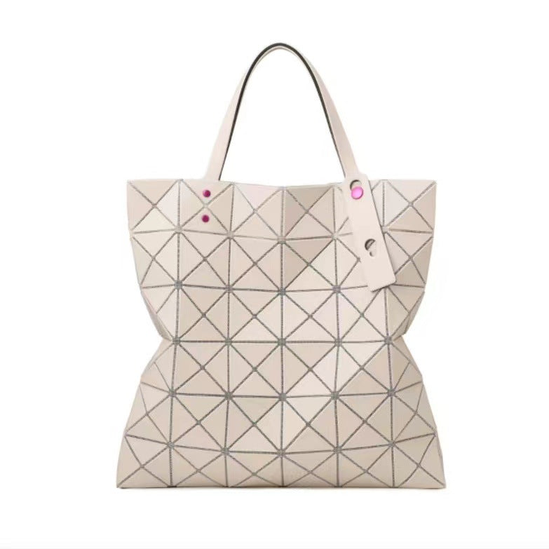 Women's March Grid Frosted Matte Surface Diamond Shoulder Bags