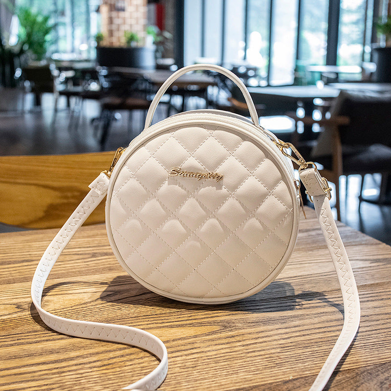Women's Fashion Summer Sweet Round Rhombus Shoulder Bags