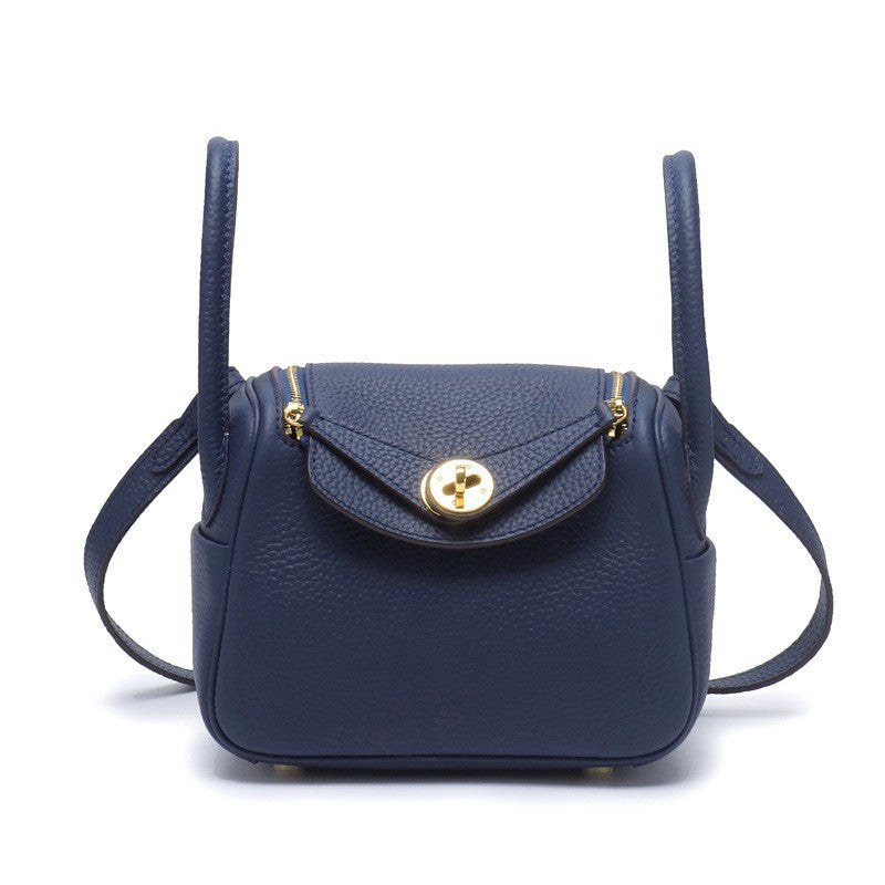 Layer Cowhide Lychee Pattern Lindy Doctor Genuine Shoulder Bags