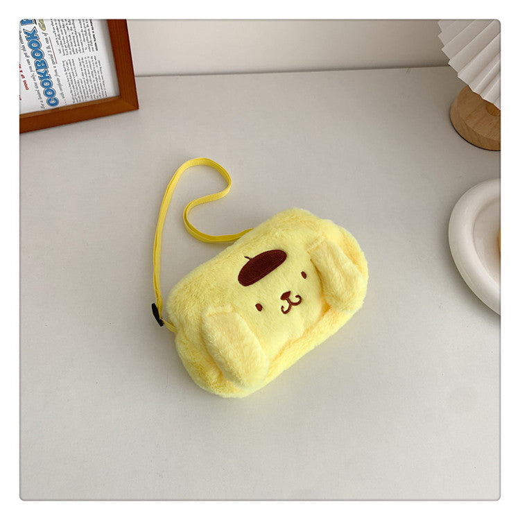 Women's Plush Clow Make-up Cute Birthday Gift Crossbody Bags