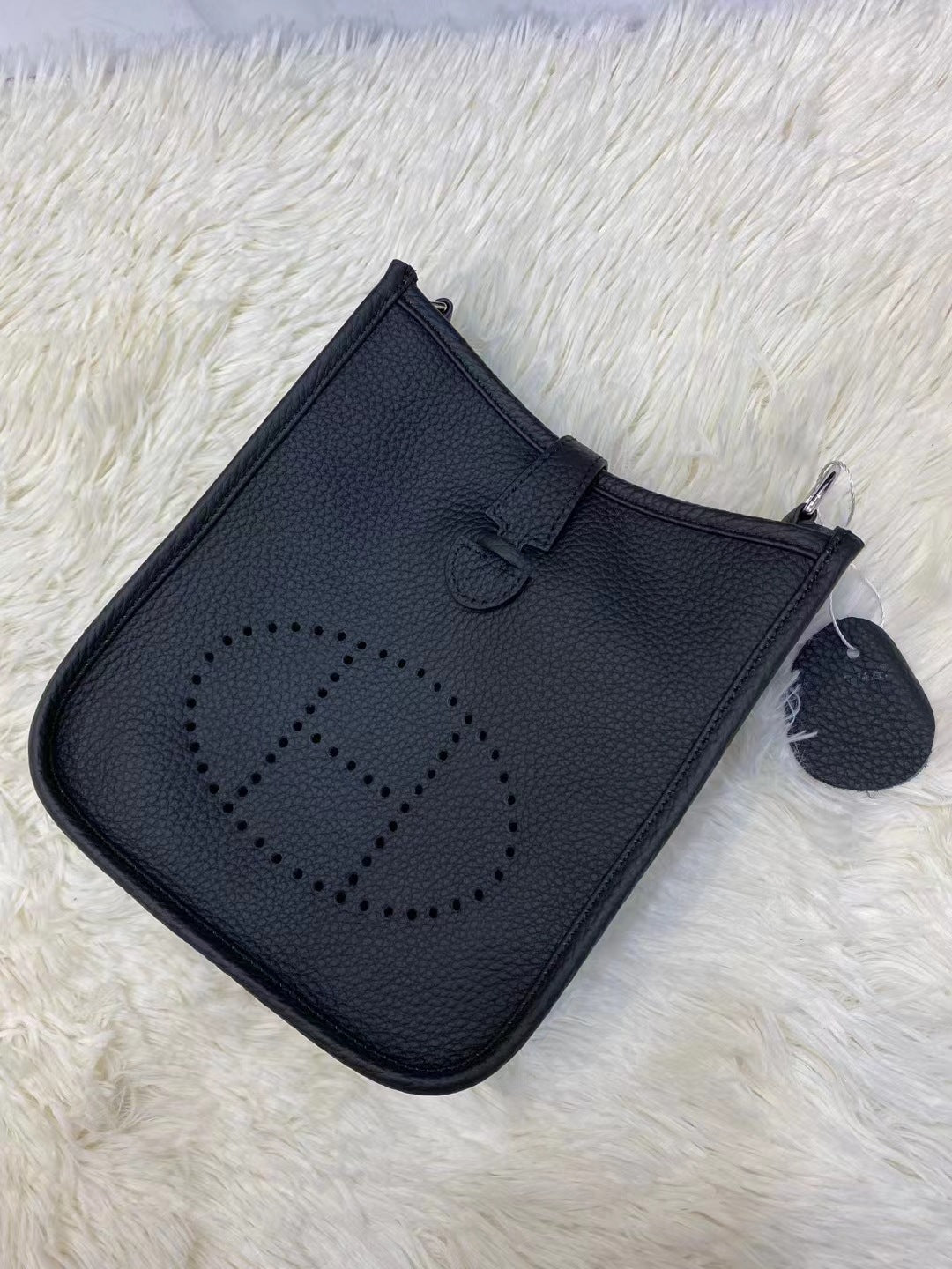 Women's Home Top Layer Cowhide Lychee Pattern Bags