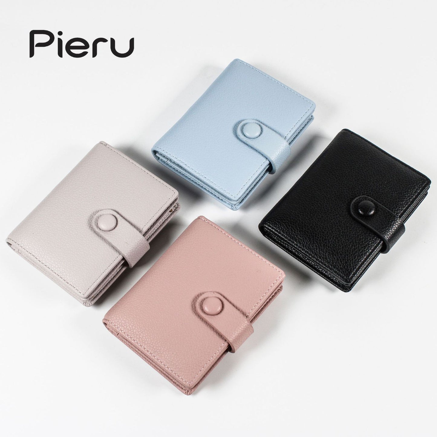 Business Plus Circumference Litchi Pattern Large Card Holder