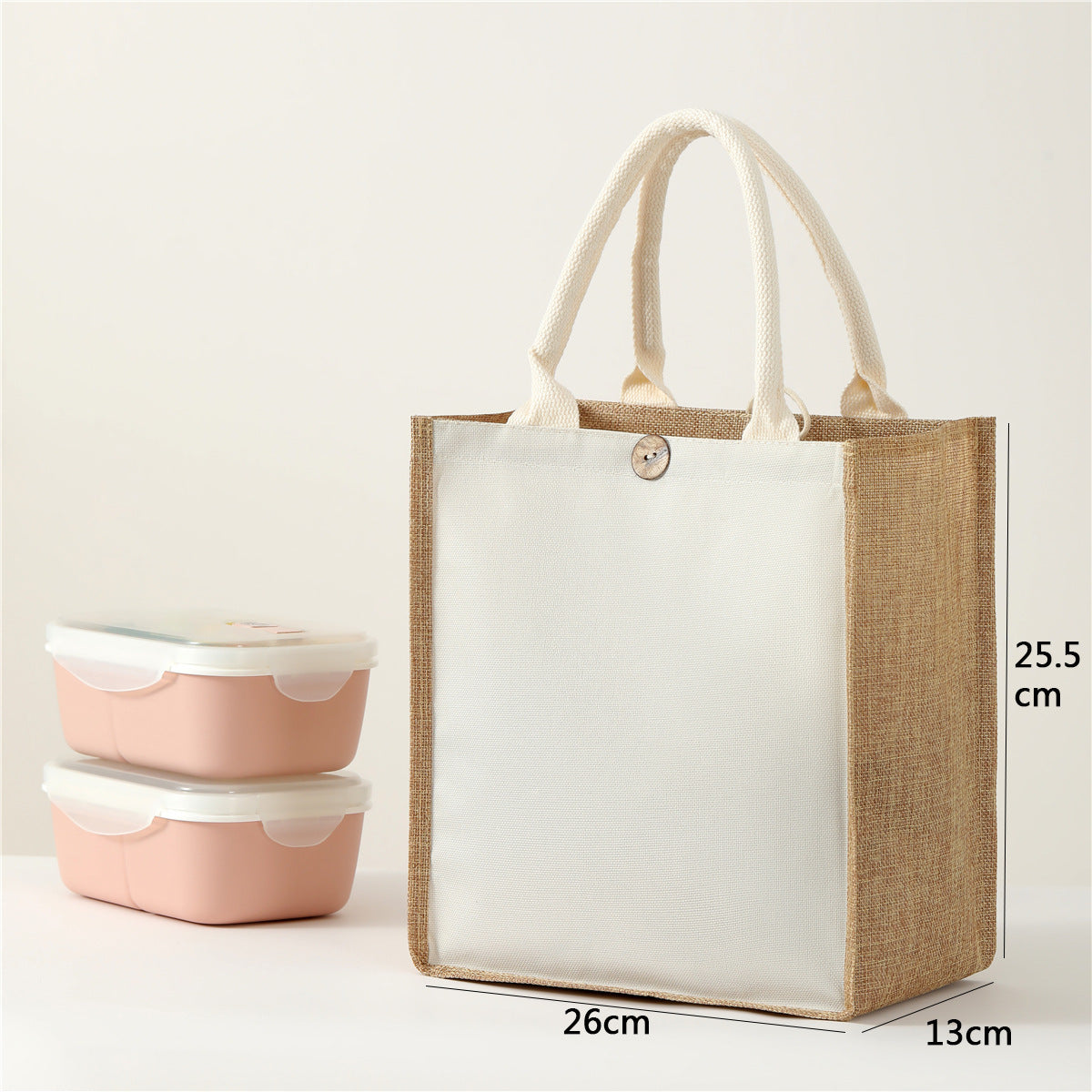 Blank Canvas Painting Jute Cotton Linen Handbags