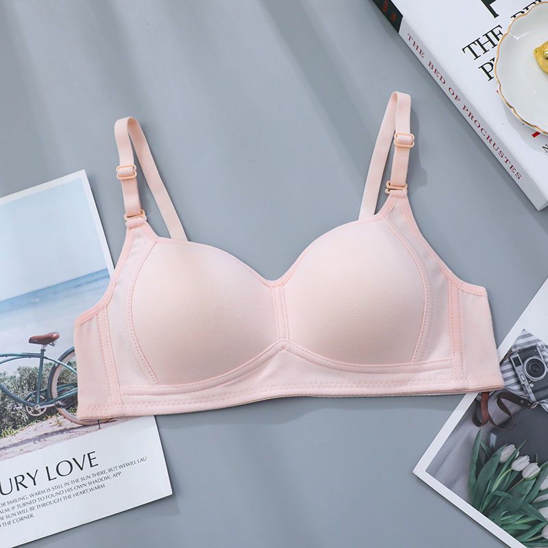 School Underwear Female Pure Color Cotton Everyday Bras