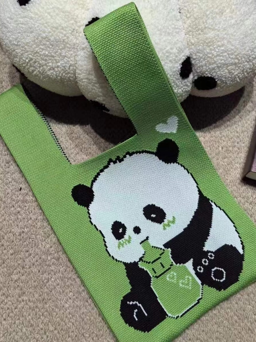Large Capacity Hand With Gift Panda Handbags