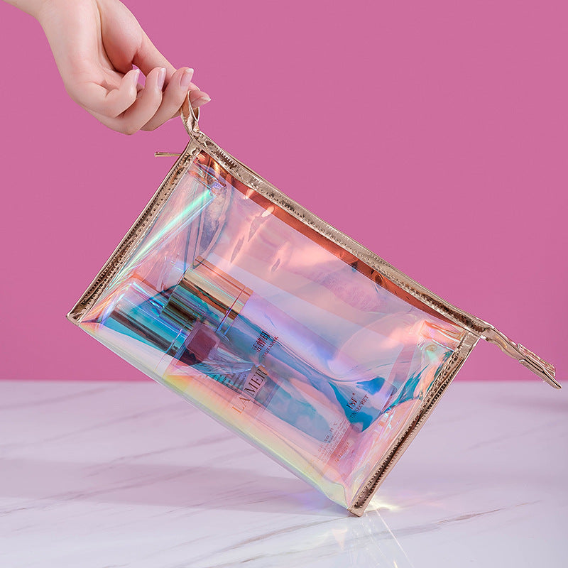 Magic Color Waterproof Transparent Portable Storage Cosmetic Bags