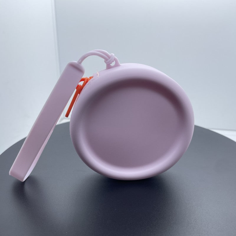 Children's Silicone Round Earphone Zipper Storage Pet Coin Purses