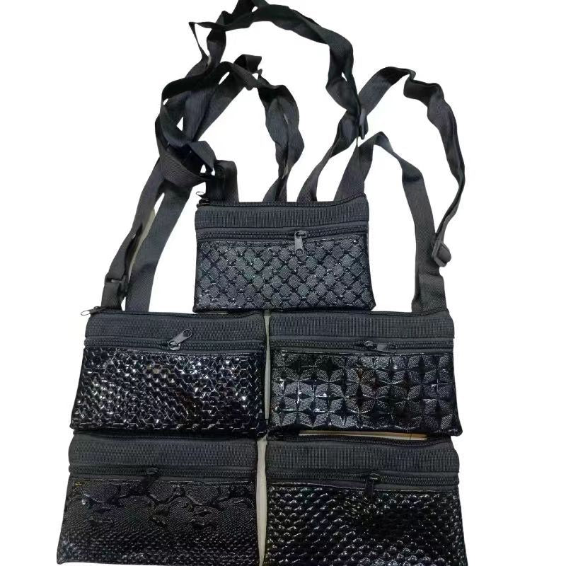 Popular Women's Beautiful Mobile Double Zipper Crossbody Bags