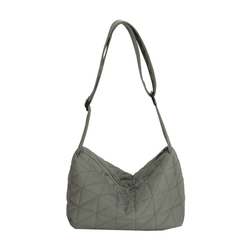 Capacity Commuter Woman Cotton Dress Rhombus Shoulder Bags