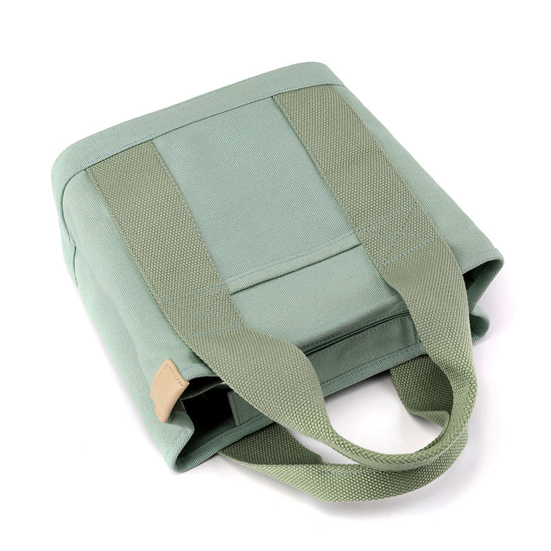 Zipper Niche Lady Portable Thickened Canvas Handbags