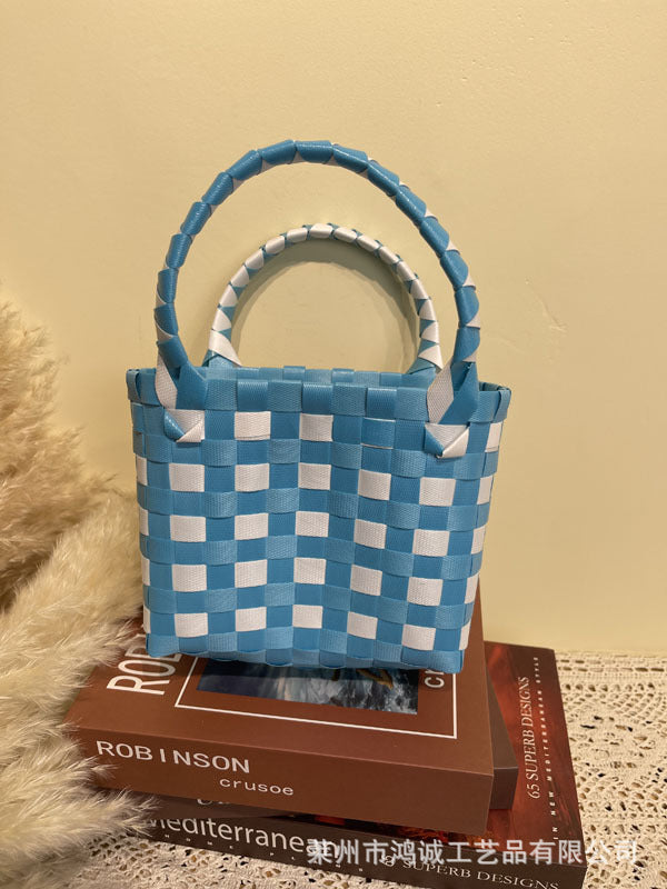 Woven Vegetable Basket Group Building Hand-made Wedding Companion Handbags