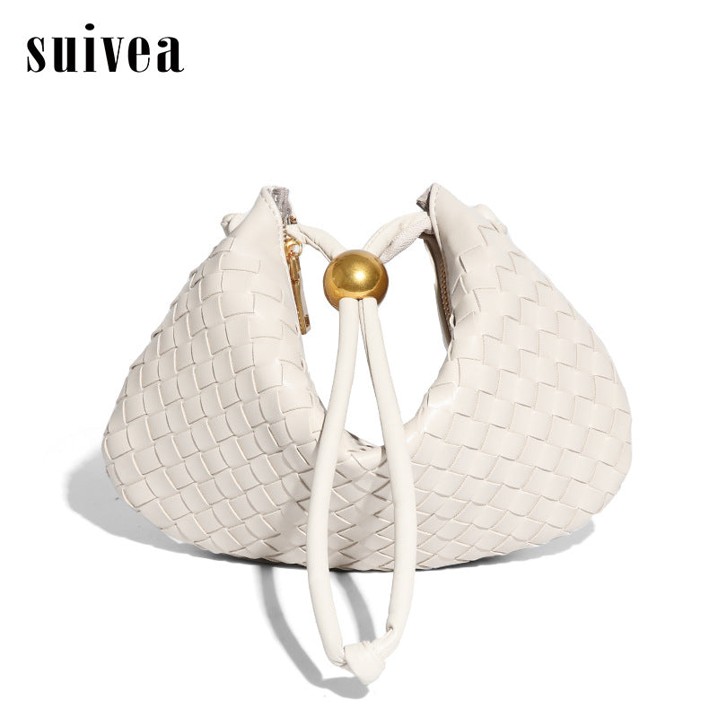 Women's Fashion Underarm Fresh Solid Color Dumpling Shoulder Bags