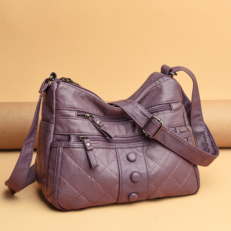 Women's Graceful Soft Surface Fashion Mom Crossbody Bags