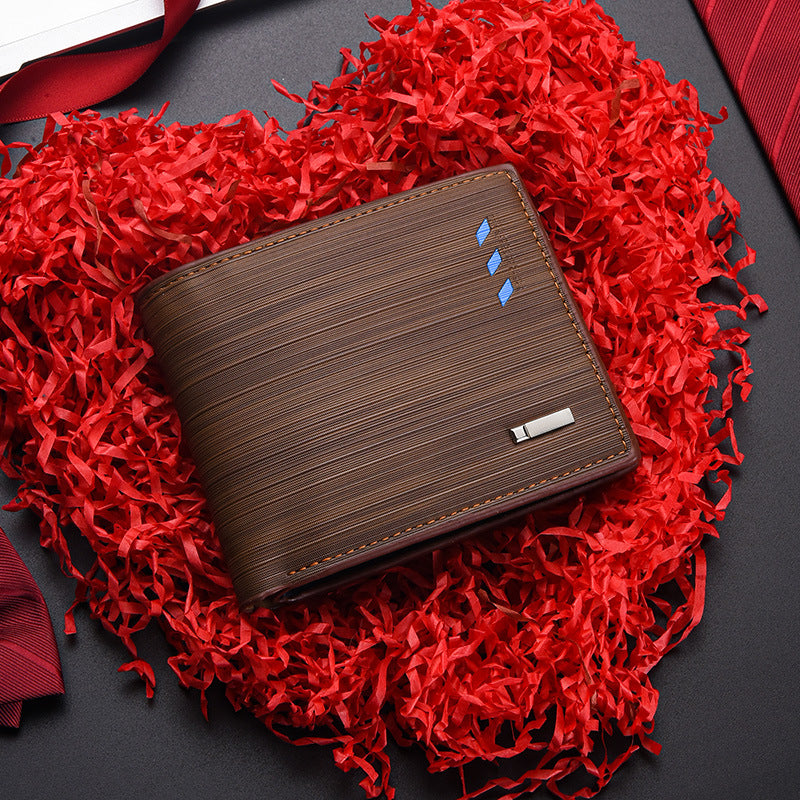 Men's Short Green Multi Slots Horizontal Fashion Men's Wallets