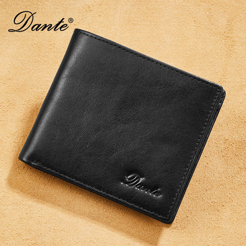 Men's Elegant First Layer Cowhide Leather Men's Wallets