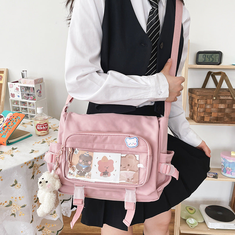 Korean Style Vintage Cute Bear Transparent Shoulder Bags