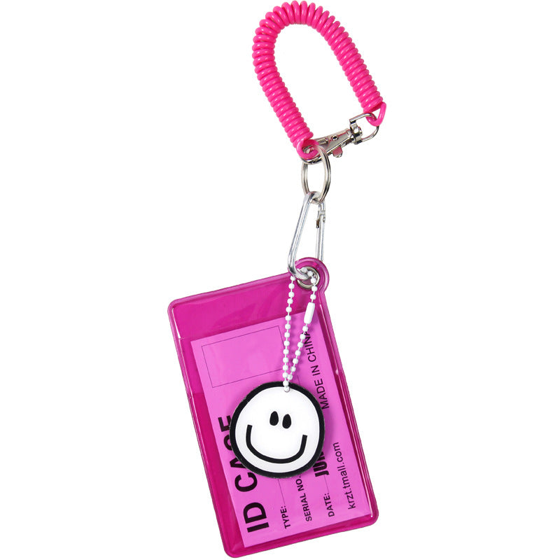 Transparent Candy Color Bus Pass Design Document Card Holder