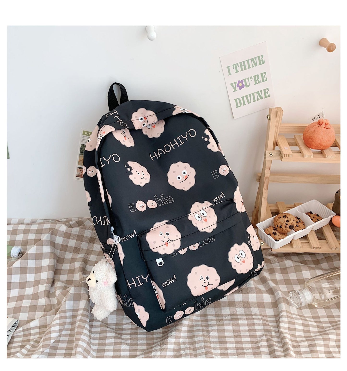 Cute Funny Female Sweet Large Capacity Backpacks