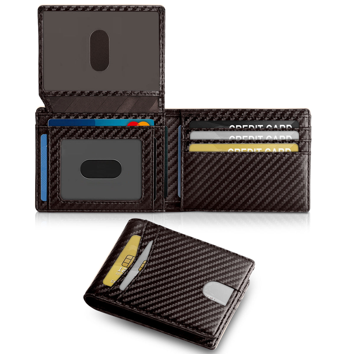 Men's Business Credit Slot Leather Simple Men's Wallet