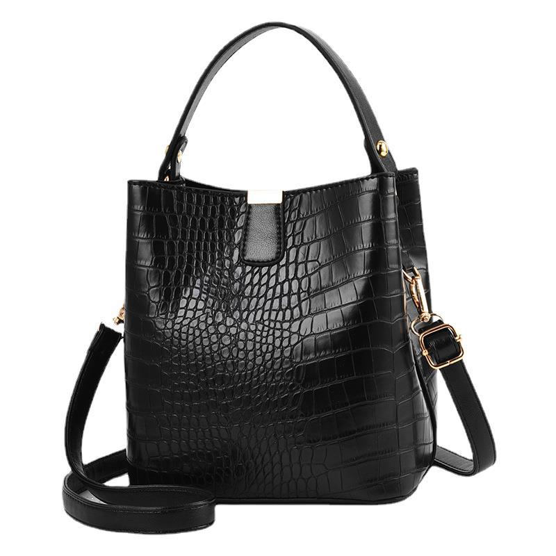 Western Style Crocodile Texture Korean Good Shoulder Bags