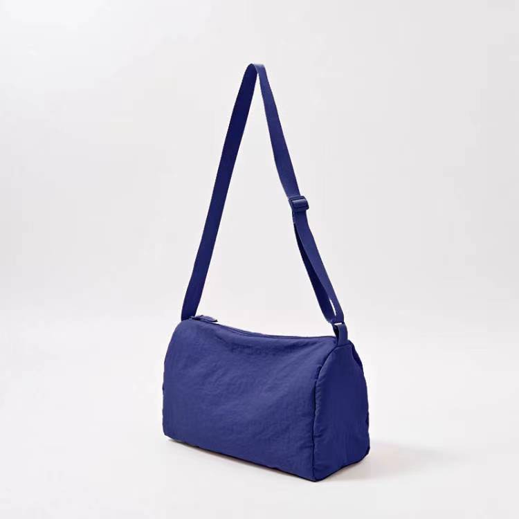 Nylon Fitness Female Solid Color Draping Crossbody Bags