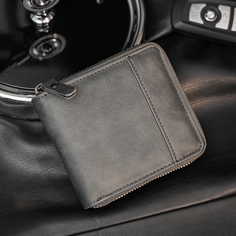 Men's Plaid Short Bank Sets Clip Multiple Men's Wallets