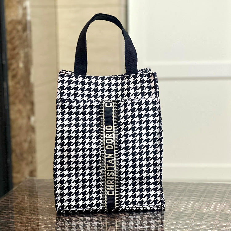 Fan Portable Medium Lunch Box Make-up File Handbags