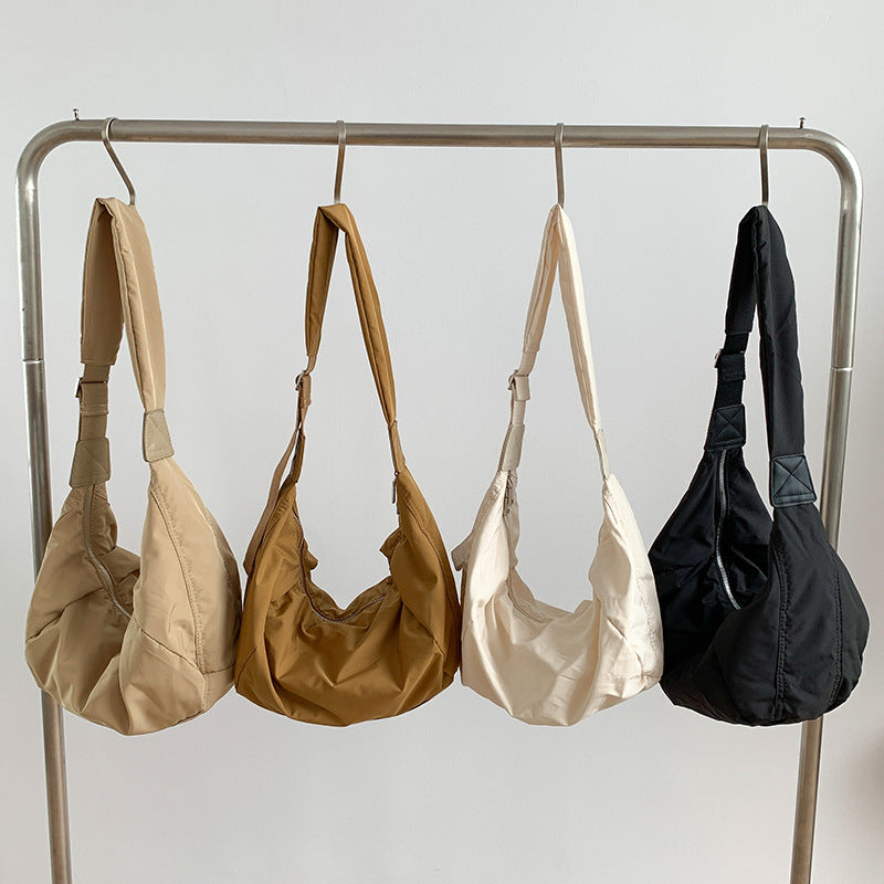 Pretty Niche Fashion Neutral Nylon Dumpling Shoulder Bags