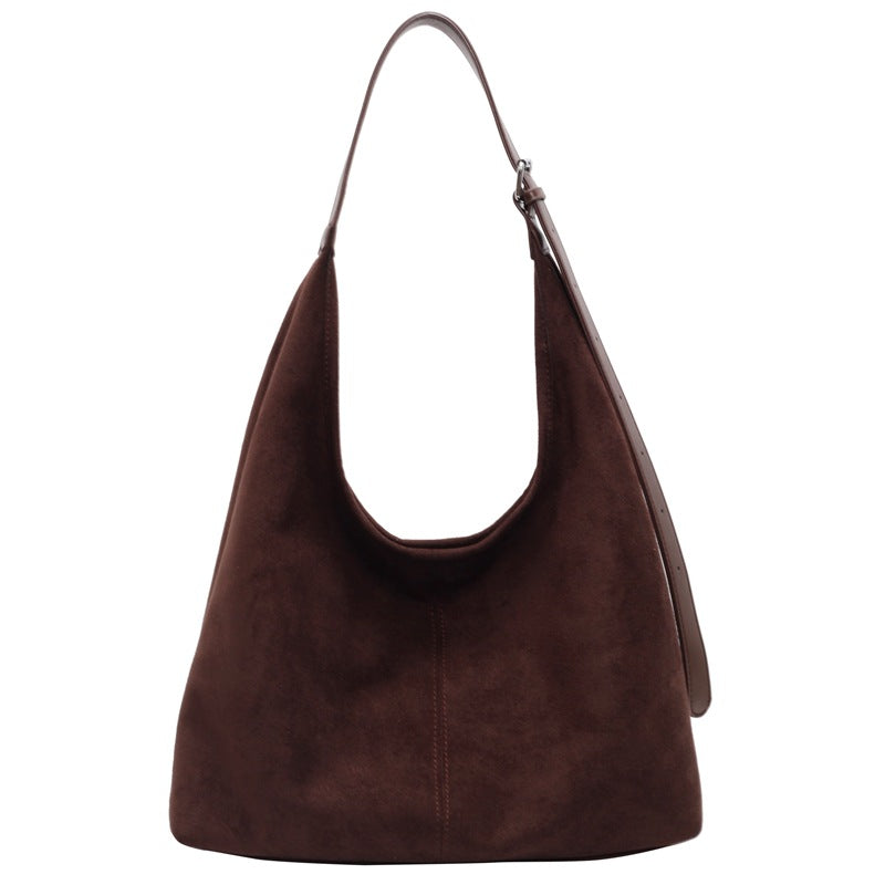 Women's Large Capacity Suede Bread For Popular Shoulder Bags