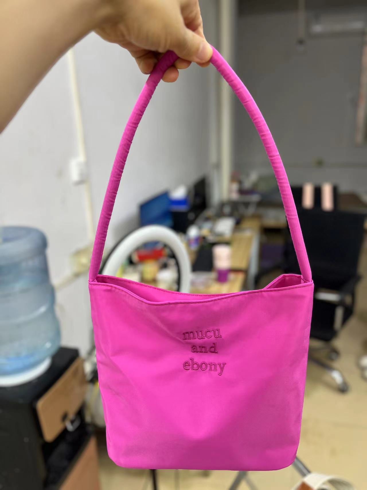 Women's Minority Fashion Commuter Embroidered Nylon Underarm Handbags