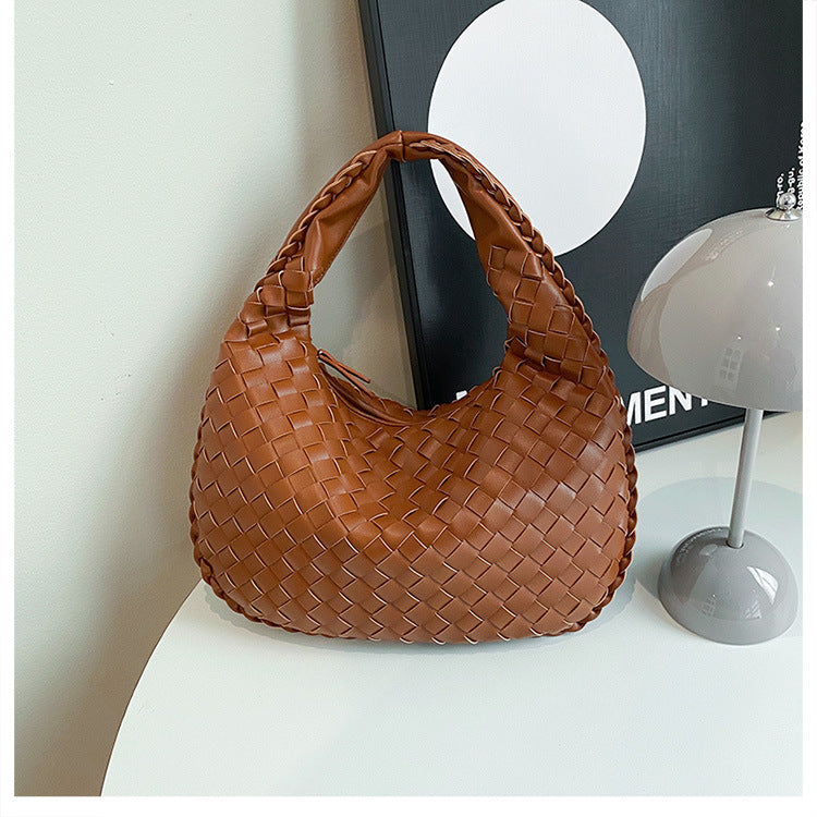 Women's French Texture Woven Elegant Underarm Niche Bags