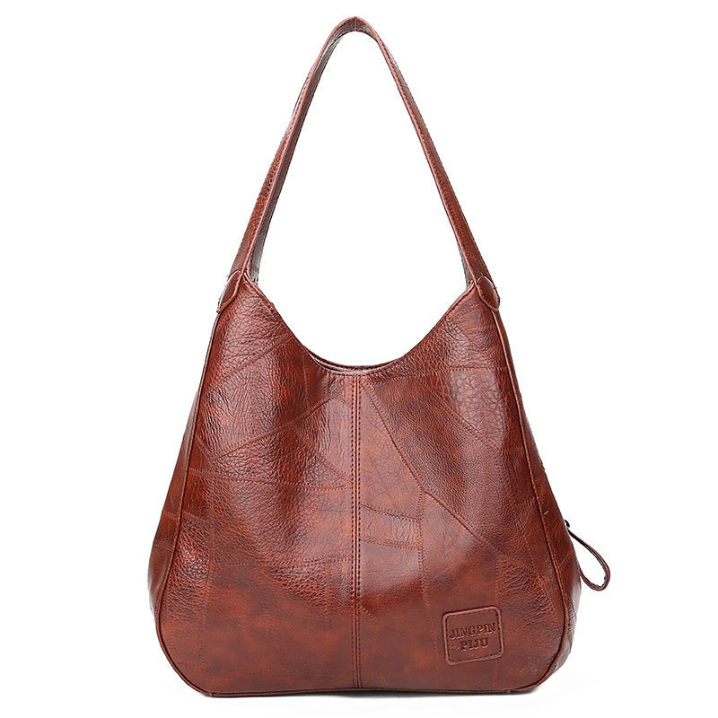 Women's Soft Leather Large Capacity Versatile Korean Crossbody Bags