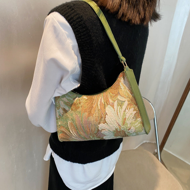 Women's Leisure Design Trendy Autumn Simple Underarm Shoulder Bags