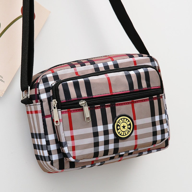 Women's Mother Oxford Cloth Flower Versatile Canvas Crossbody Bags
