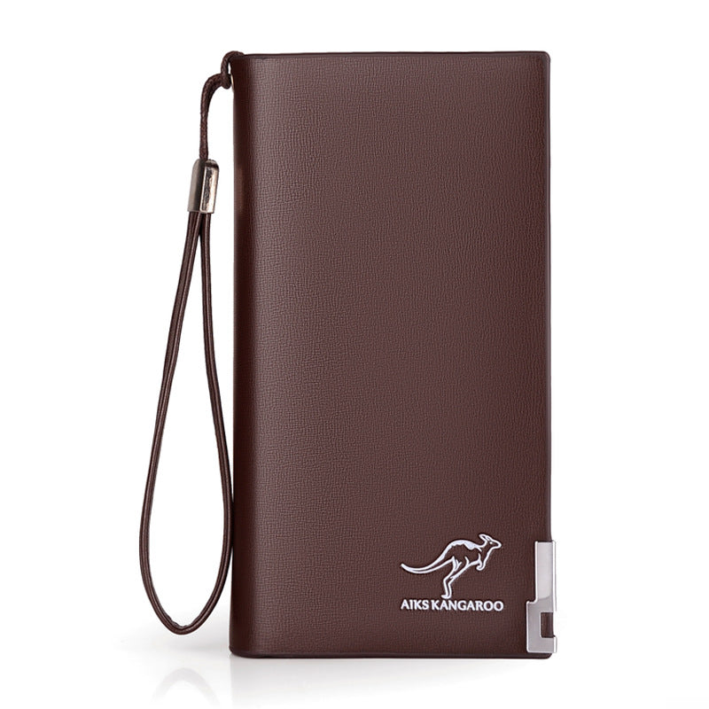 Slouchy Men's Clutch Magnetic Snap Version Men's Wallets