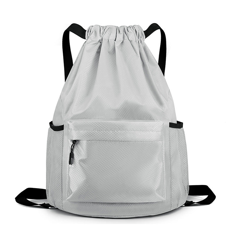 Women's Canvas Simple Solid Color Drawstring Advertising Backpacks