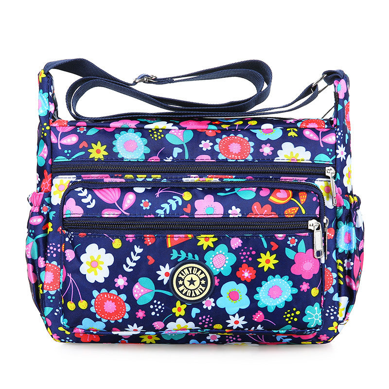 Women's Large Capacity Flower Cloth Oxford Canvas Shoulder Bags