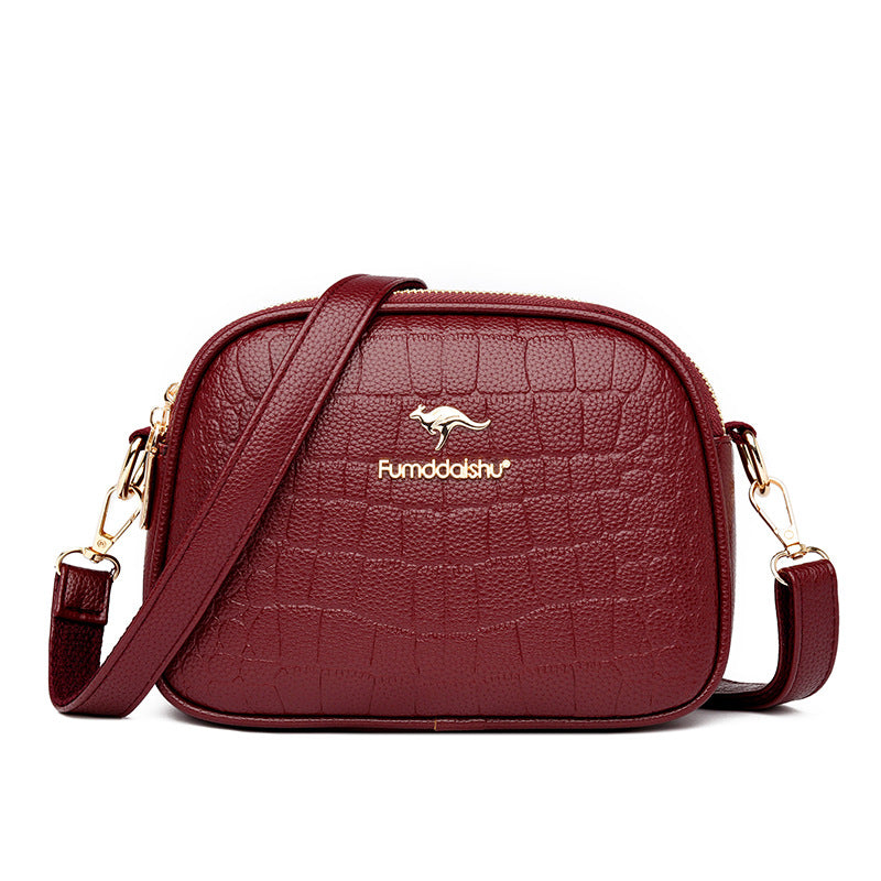 Women's Crocodile Pattern Large Capacity Cell Trendy Crossbody Bags