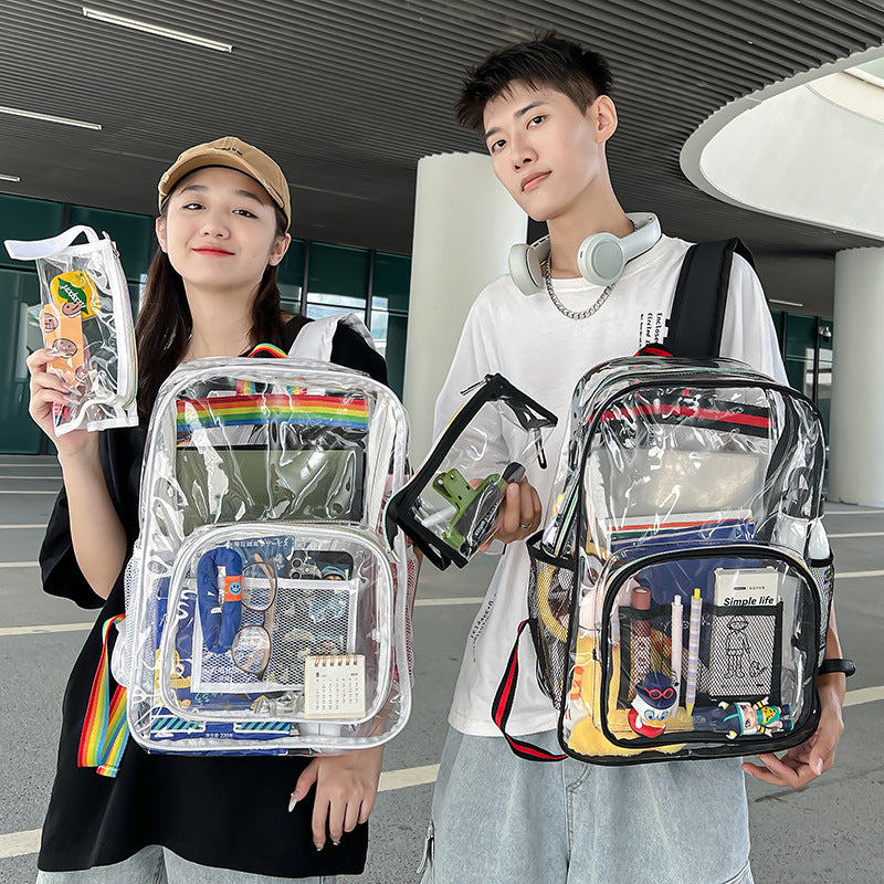 Graceful Trendy Charming Transparent Large Capacity Backpacks