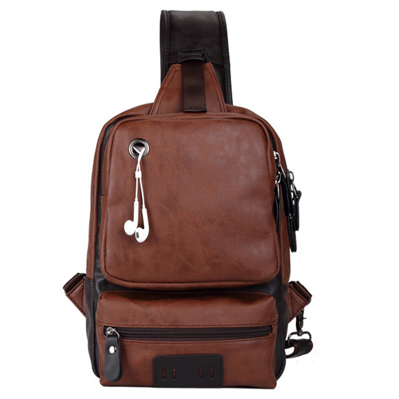 Men's Korean Style Fashion Large Capacity Tide Men's Chest Bags