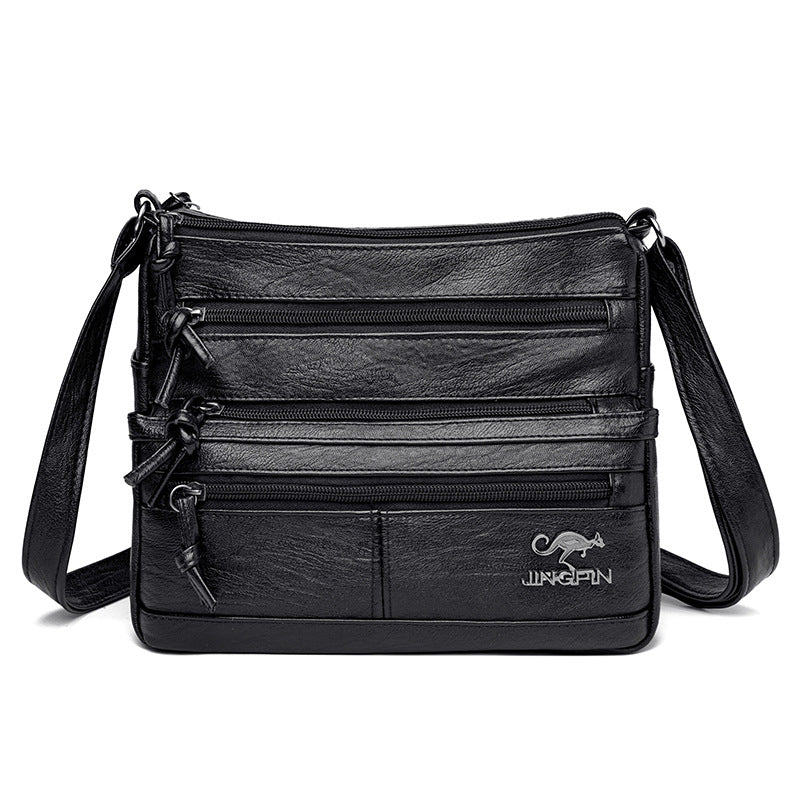 Women's Soft Leather Retro Simple Fashion Large Shoulder Bags