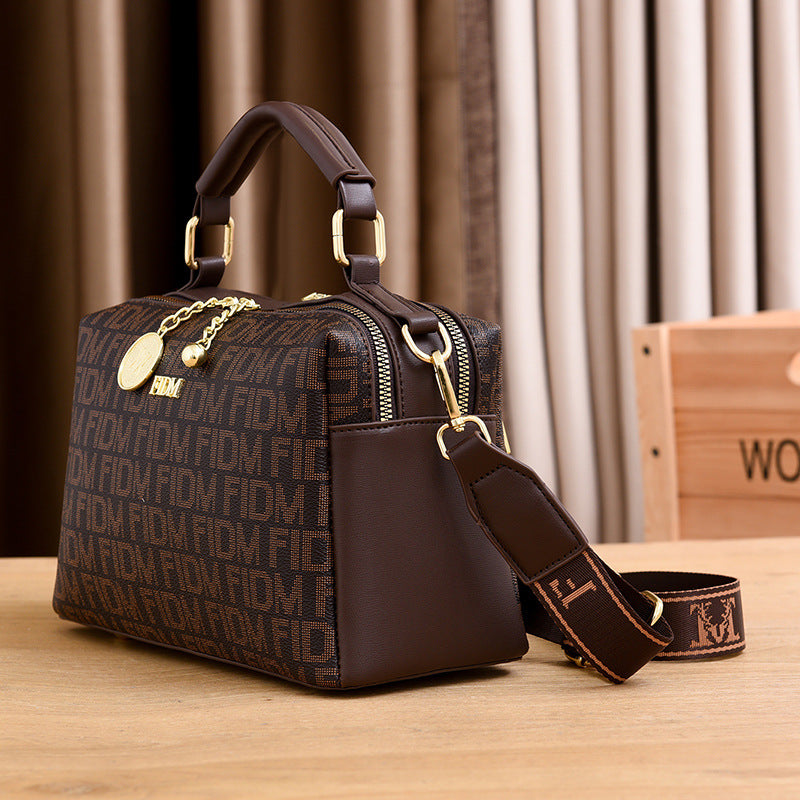 New Women's Textured Printed Simple Pillow Bags