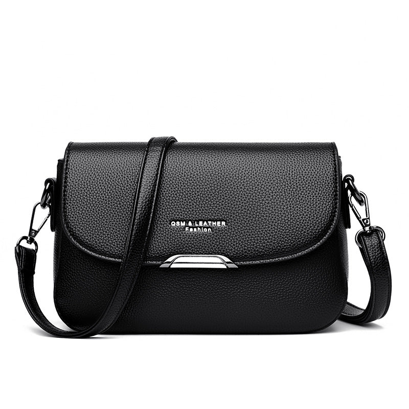 Women's Mom Style Leather Large Capacity Shoulder Bags