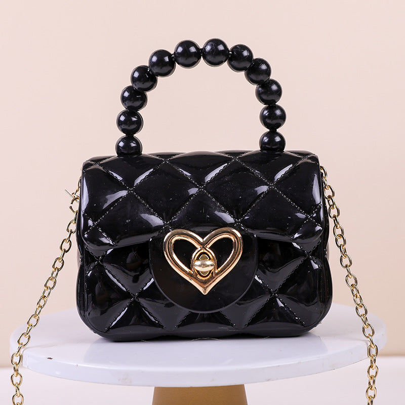 Candy Color One Mini Chain Pearl Crossbody Bags