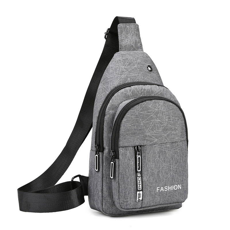 Men's Korean Fashionable Oxford Cloth Canvas Men's Chest Bags